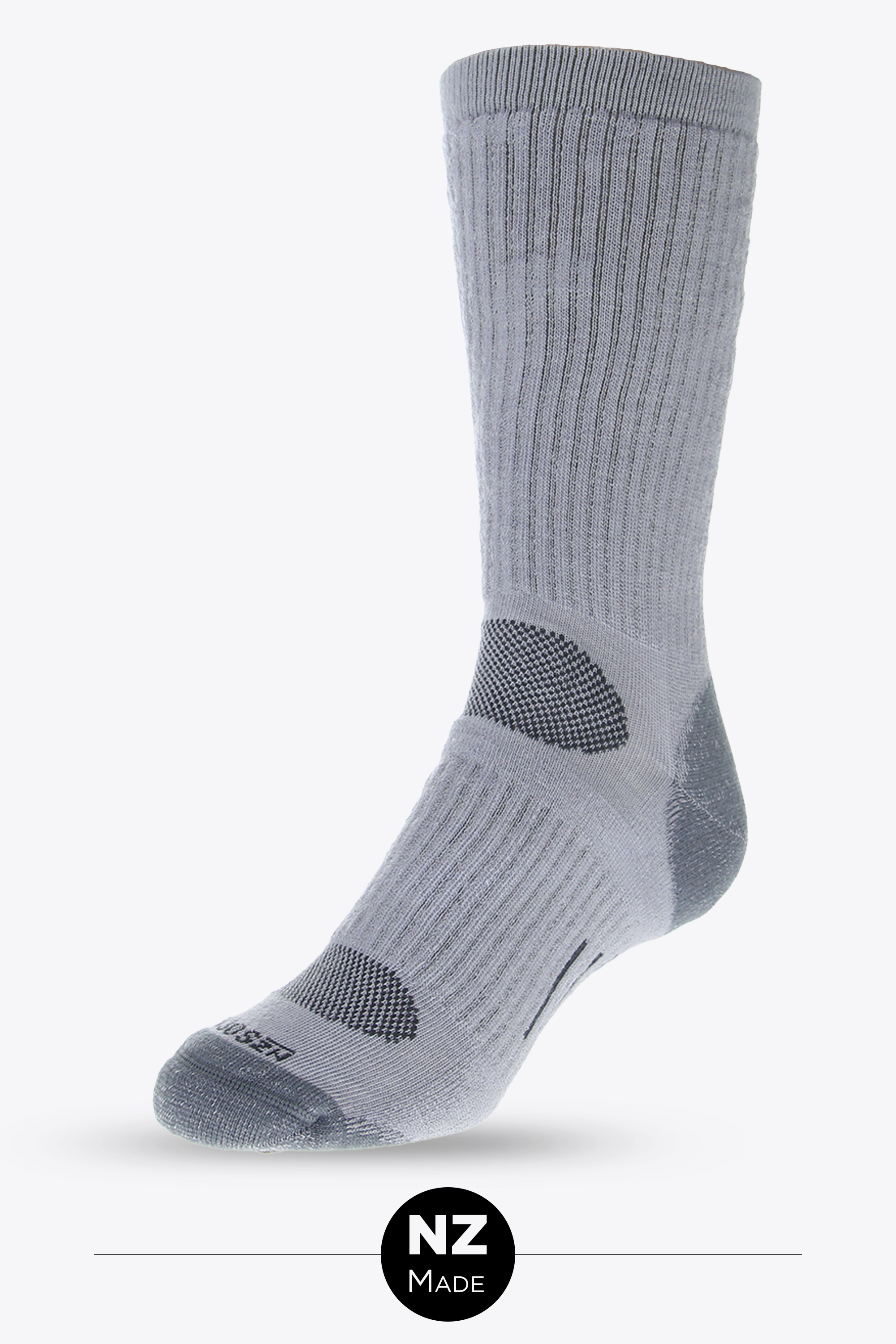 Unisex Mid-weight Merino Hike - mid grey